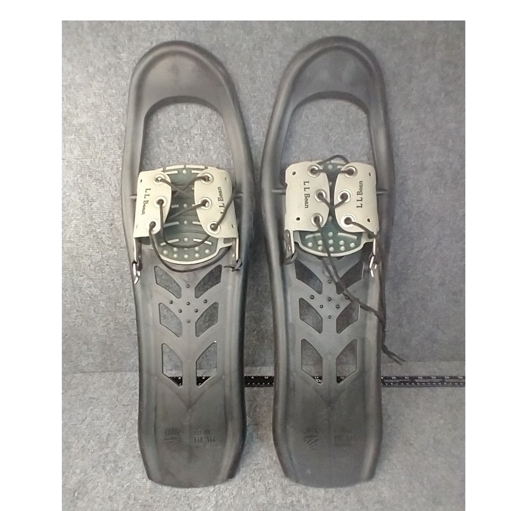 LL Bean Little Bear Snowshoes Youth 21 In. Black Plastic Trail Snow Shoes REPAIR